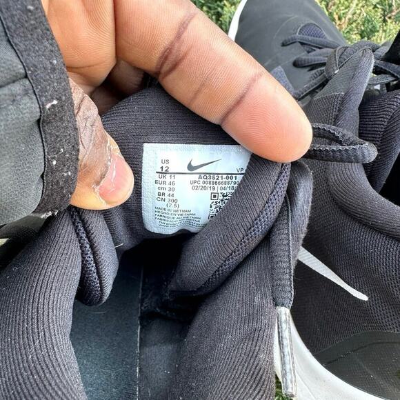 Nike Air Precision II  Men's Basketball Athletic Shoes Size 12 Black And‎ White - Picture 6 of 12